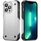 For iPhone 13 Pro Max 2 in 1 Soft TPU Hard PC Phone Case(White) - 1