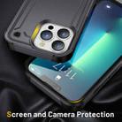 For iPhone 13 Pro Max 2 in 1 Soft TPU Hard PC Phone Case(Grey) - 3