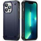 For iPhone 12 Pro Max 2 in 1 Soft TPU Hard PC Phone Case(Blue) - 1