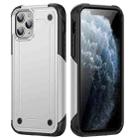 For iPhone 11 Pro Max 2 in 1 Soft TPU Hard PC Phone Case(White) - 1