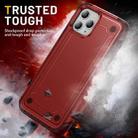 For iPhone 11 Pro Max 2 in 1 Soft TPU Hard PC Phone Case(Red Rose Red) - 2