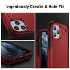 For iPhone 11 Pro Max 2 in 1 Soft TPU Hard PC Phone Case(Red Rose Red) - 6