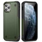 For iPhone 11 Pro Max 2 in 1 Soft TPU Hard PC Phone Case(Army Green) - 1
