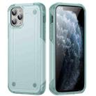 For iPhone 11 Pro Max 2 in 1 Soft TPU Hard PC Phone Case(Light Green) - 1