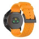 For Suunto 9 Lightning Silicone Watch Band(Amber Yellow) - 1