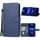 For Xiaomi Redmi Note 12 Pro+ China Leather Phone Case(Blue) - 1