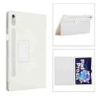 For Lenovo Tab P11 Pro Gen 2 Litchi Texture Leather Tablet Case with Holder(White) - 1