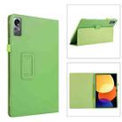 For Xiaomi Pad 5 Pro 12.4 Litchi Texture Leather Tablet Case with Holder(Green) - 1