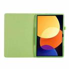 For Xiaomi Pad 5 Pro 12.4 Litchi Texture Leather Tablet Case with Holder(Green) - 3