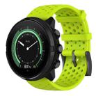 For Suunto 9 Breathable Silicone Watch Band, Exclude the Subject(Green) - 1