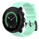 For Suunto 9 Breathable Silicone Watch Band, Exclude the Subject(Mint Green) - 1