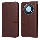 For Huawei nova Y90 / Enjoy 50 Pro Classic Calf Texture Flip Leather Phone Case(Brown) - 1