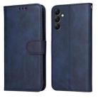 For Samsung Galaxy A14 5G Classic Calf Texture Flip Leather Phone Case(Blue) - 1