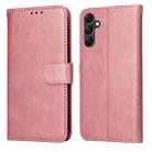 For Samsung Galaxy A14 5G Classic Calf Texture Flip Leather Phone Case(Rose Gold) - 1