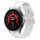 For Samsung Galaxy Watch 5 Pro 45mm Colorful Buckle Silicone Watch Band(White) - 1