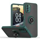 For Nokia G400 5G Q Shadow 1 Series TPU + PC Phone Case with Ring Holder(Dark Green) - 1