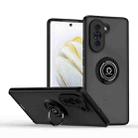 For Huawei nova 10 Q Shadow 1 Series TPU + PC Phone Case with Ring Holder(Black+Black) - 1