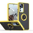 For Xiaomi 12T/12T Pro/Redmi K50 Ultra Q Shadow 1 Series TPU + PC Phone Case with Ring Holder(Yellow) - 1