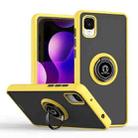 For TCL ION z Q Shadow 1 Series TPU + PC Phone Case with Ring Holder(Yellow) - 1