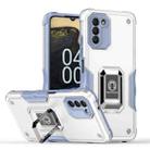 For Nokia G400 5G Ring Holder Non-slip Armor Phone Case(White) - 1
