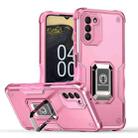 For Nokia G400 5G Ring Holder Non-slip Armor Phone Case(Pink) - 1