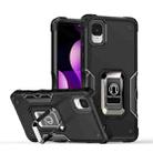 For TCL ION z Ring Holder Non-slip Armor Phone Case(Black) - 1