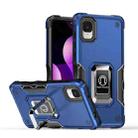 For TCL ION z Ring Holder Non-slip Armor Phone Case(Blue) - 1