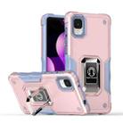 For TCL ION z Ring Holder Non-slip Armor Phone Case(Rose Gold) - 1