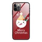 For iPhone 14 Pro Christmas Glass Phone Case(Snowman) - 1