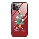 For iPhone 14 Pro Max Christmas Glass Phone Case(Christmas Trees) - 1