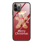 For iPhone 13 Pro Max Christmas Glass Phone Case(Brown Toy Bear) - 1