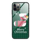 For iPhone 12 / 12 Pro Christmas Glass Phone Case(Christmas Socks) - 1