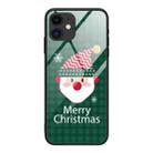 For iPhone 11 Christmas Glass Phone Case(Santa Claus) - 1