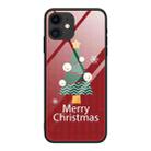 For iPhone 11 Christmas Glass Phone Case(Christmas Trees) - 1