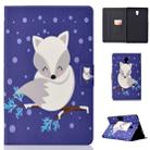 Electric Horizontal Flat Painted Leather Case with Pen Cover & Card Slot & Holder(Arctic Fox) - 1
