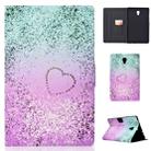 Electric Horizontal Flat Painted Leather Case with Pen Cover & Card Slot & Holder(Love Quicksand) - 1