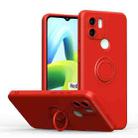 For Xiaomi Redmi A1 Ring Kickstand TPU Silicone Phone Case(Red) - 1