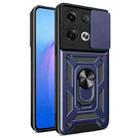 For OPPO Reno8 Pro+ 5G Sliding Camera Cover Design TPU+PC Phone Case(Blue) - 1