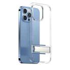 For iPhone 14 USAMS US-BH807 Wingy Series Invisible Holder Phone Case(Transparent) - 1