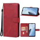 For OnePlus Nord N300 Leather Phone Case(Red) - 1