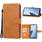 For OnePlus Nord N300 Leather Phone Case(Brown) - 1