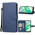 For Realme 10 Leather Phone Case(Blue) - 1