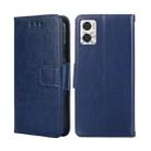 For Motorola Moto E22/E22i Crystal Texture Leather Phone Case(Royal Blue) - 1