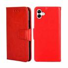 For Samsung Galaxy A04 Crystal Texture Leather Phone Case(Red) - 1