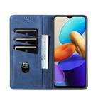 For vivo Y22/Y22s/Y35 4G Magnetic Calf Texture Leather Phone Case(Dark Blue) - 4