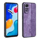 For Xiaomi Redmi Note 11S/Note 11 Global AZNS 3D Embossed Skin Feel Phone Case(Purple) - 1