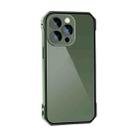 For iPhone 14 Plus Lens Protector Adsorption Lock Phone Case(Green) - 1