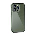 For iPhone 14 Pro Lens Protector Adsorption Lock Phone Case(Green) - 1