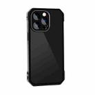 For iPhone 14 Pro Max Lens Protector Adsorption Lock Phone Case(Black) - 1