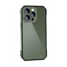 For iPhone 13 Lens Protector Adsorption Lock Phone Case(Green) - 1